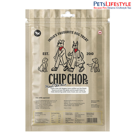 Chip Chops Banana Chicken Dog Treats High Protein Natural Dog Snacks for Training & Reward Low Fat Healthy Dog Treats for All Breeds Tasty Chewy Dog Snacks with Real Chicken