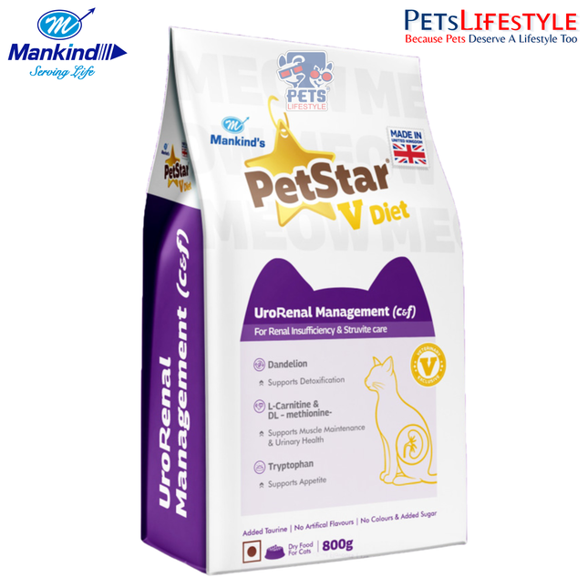 Mankind's PetStar V Diet – Urorenal Management (C&F) For Cats
