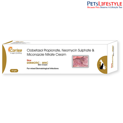 Dermotic Skin Cream & Lotion for Dogs & Cats | Ringworm, Pyoderma, Fungal & Bacterial Skin Infection Treatment