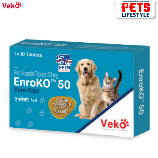 Veko EnroKO 50 mg Enrofloxacin 1 x 10 Tablets