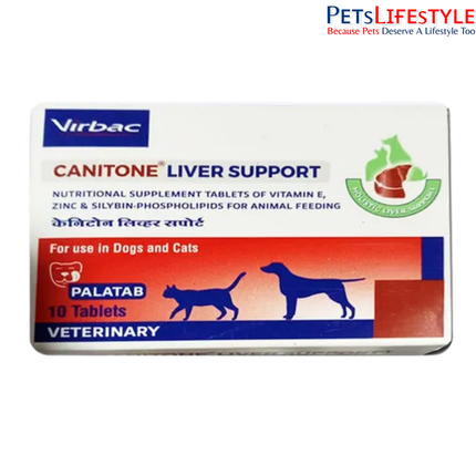 Virbac Canitone Liver Support for Dogs and Cats (10 Tablets)