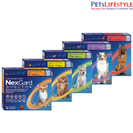 Boehringer Ingelheim Nexgard Spectra Tick & Flea Chewable Tablets for Dogs  Flea & Tick Protection