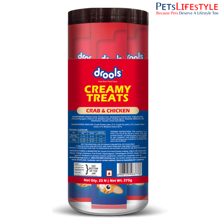 Drools Creamy Treats Crab & Chicken (25 pcs)