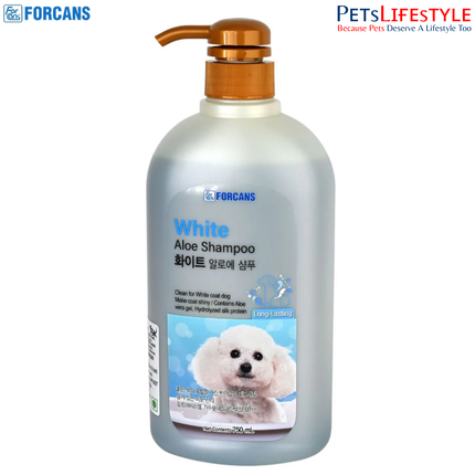 Forcans White Coat Aloe Shampoo 750 ml