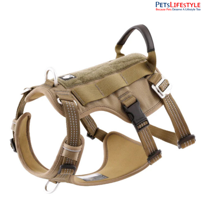 Truelove Escape Proof Dog Harness – Army Green – Double H-Design Safety Harness for Strong Dogs
