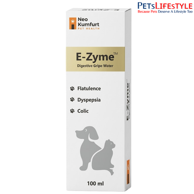 Neo Kumfurt E-Zyme – Digestive Enzyme Gripe Water for Flatulence, Colic & Digestive Comfort in Dogs & Cats
