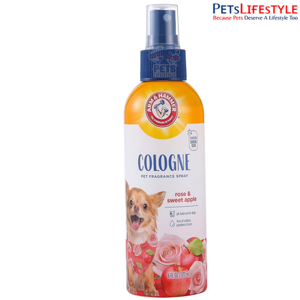 Arm & Hammer Cologne Spray for Dogs Rose & Sweet Apple 177 ml | Deodorizing Dog Cologne with Baking Soda