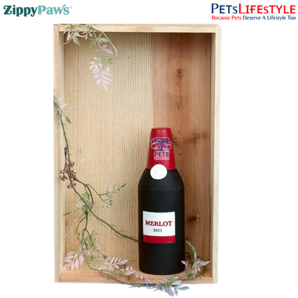 ZippyPaws Latex Happy Hour Crusherz – Whiskey  Crunchy Refillable Squeaky Bottle Dog Toy