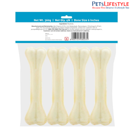 Purepet Chew Bone 6 Inch For Dogs