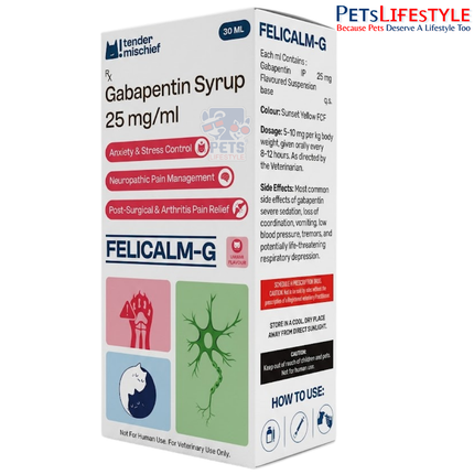 Corise Felicalm-G Gabapentin 25mg/ml Syrup 30ml for Cats
