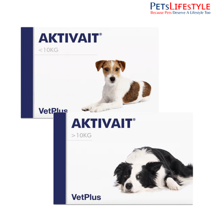 Vetplus Aktivait Cognitive Support Nutraceutical Supplement for Dogs (Small Breed / Medium & Large Breed)