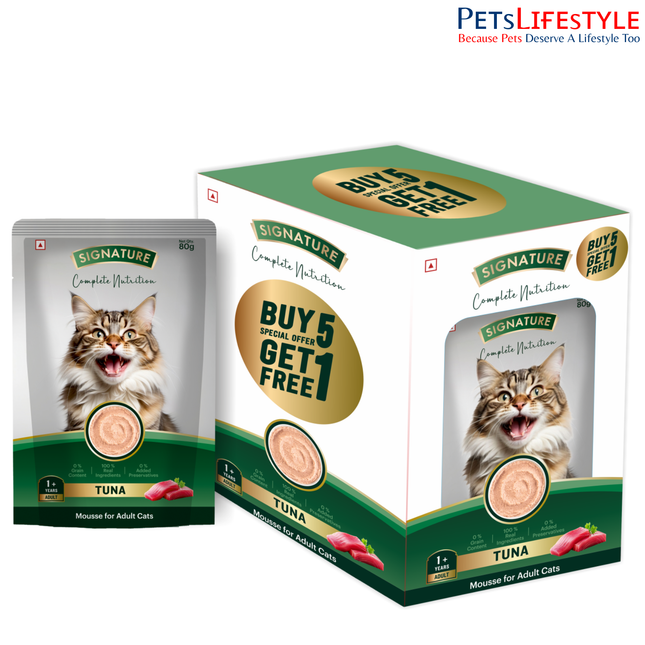 Signature Tuna Mousse Cat 80g (5+1 Pack)