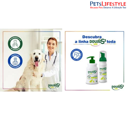 Douxo S3 SEB Seboregulating Shampoo for Dogs & Cats 200ml | Anti-Dandruff & Seborrhea Shampoo for Oily, Flaky & Odorous Skin