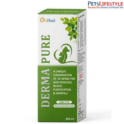 OriHeal Lifesciences Derma Pure For Pets - 200ml
