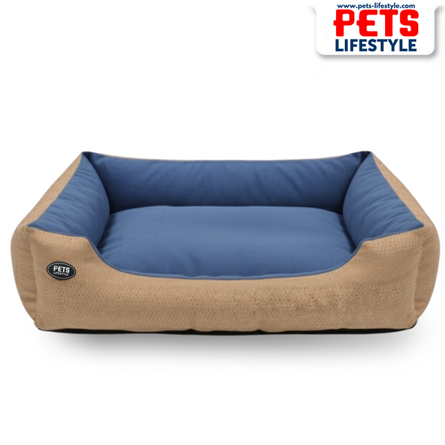 PᴇᴛsLɪғᴇsᴛʏʟᴇ Turkish Velvet Orthopedic Bolster Gunthar Bed for Dogs and Cats – Multicolor