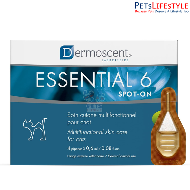 Savavet Dermoscent Essential 6 Spot-On for Cats Skin & Coat Care