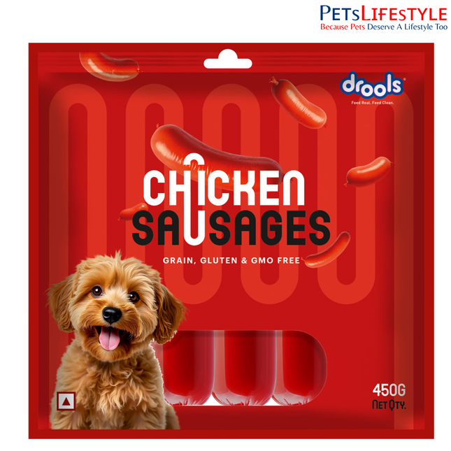 Drools Chicken Sausages Dog Treat 450g