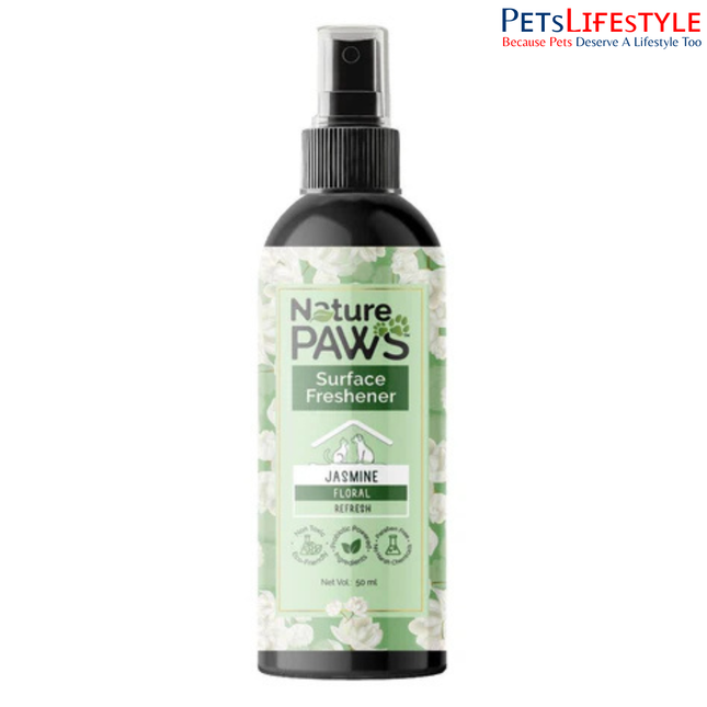 NaturePAWS Jasmine Surface Freshener – Natural Pet Odor Neutralizer for Home & Pet Spaces