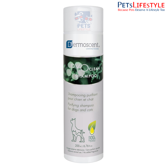 Dermoscent PYOclean Shampoo for Dogs – Purifying Anti-Pyoderma Skin Care Shampoo (200 ml)