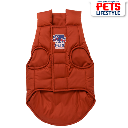 The PᴇᴛsLɪғᴇsᴛʏʟᴇ Quilted Jacket – Brown Panda Embroidered Pet Jacket