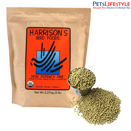 Harrison's Bird Foods High Potency Fine Maximum Nutritional Certified Organic Formula For Small To Medium BirdsHarrison's Bird Foods High Potency Fine Maximum Nutritional Certified Organic Formula For Small To Medium Birds