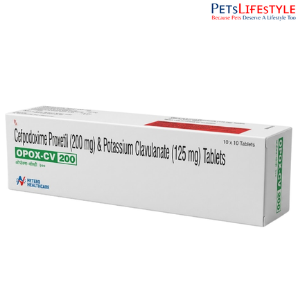 Opox-CV Cefpodoxime & Clavulanate Tablets for Dogs – Advanced Antibiotic for Resistant Infections | Azista Vet