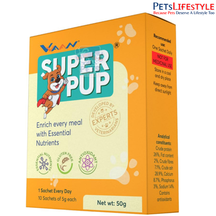 Vvaan SuperPup 36 Essential Nutrition 100% Natural Supplementary Food – 10 Sachets × 5g