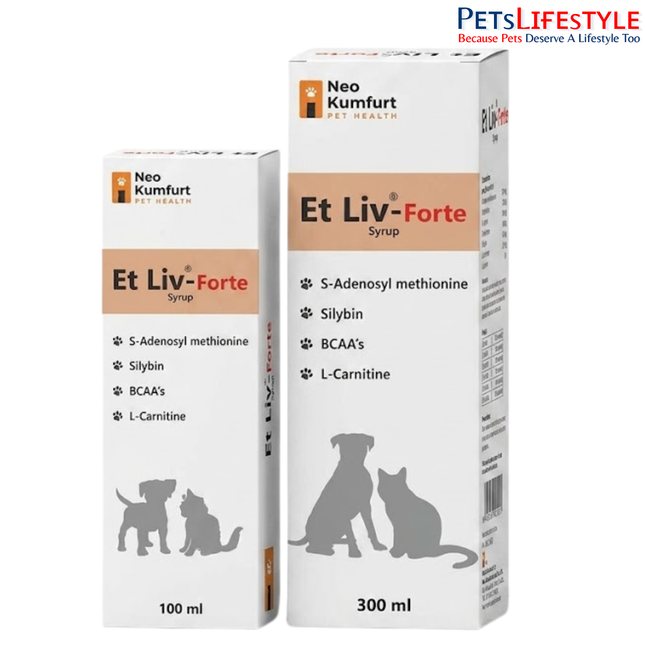 Et Liv Forte – S-Adenosylmethionine (SAMe), Silybin & Branched Chain Amino Acid Liver Support Supplement for Dogs & Cats