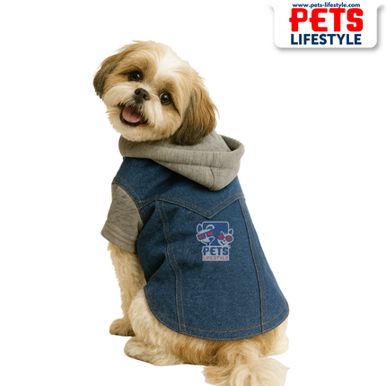 PᴇᴛsLɪғᴇsᴛʏʟᴇ Denim Elite Jacket for Small Breeds
