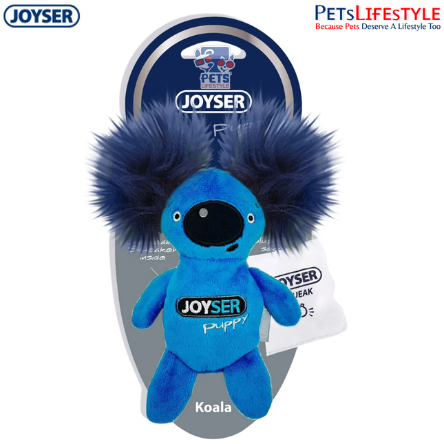 JOYSER Puppy Koala with Replaceable Squeaker Dog Toy – Durable Fabric Toy for Puppies (S/M)