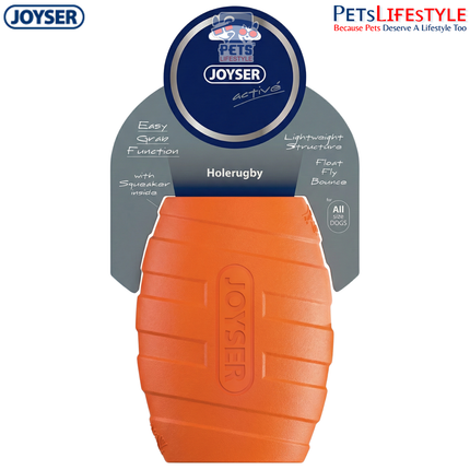 JOYSER Active Holebarrel Strong Chew Dog Toy – Orange (M/L)