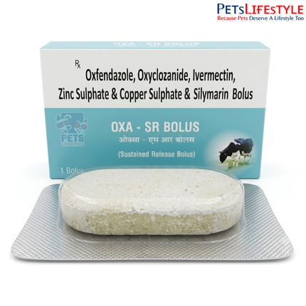 OXA-SR Vet Bolus | Broad-Spectrum Dewormer & Liver Support for Livestock