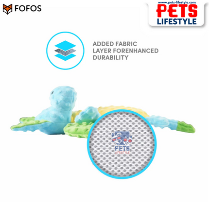 FOFOS Barkbutler Pookie The Dragon Plush Dog Toy Soft & Durable Squeaky Toy