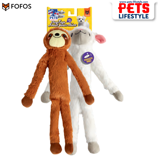 The FOFOS Sloth & Sheep Dog Toy 2-Pack