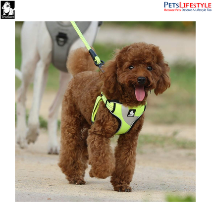 Truelove Lightweight Oxford Dog Harness – 3M Reflective Step-In Chest Harness