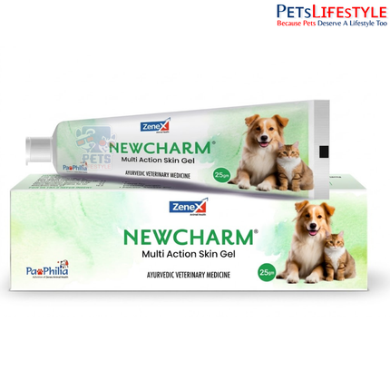 Zenex Newcharm Skin Gel for Dogs & Cats – Advanced Skin Healing & Infection Care