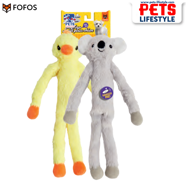 The FOFOS Dog Toy Duck & Koala 2-Pack