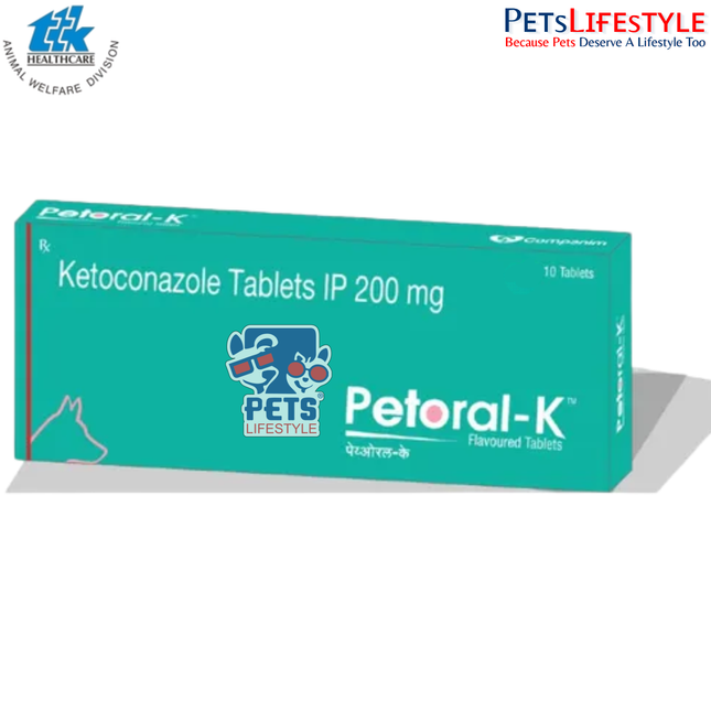 Petoral-K Tablets (Ketoconazole 200 mg) for Dogs