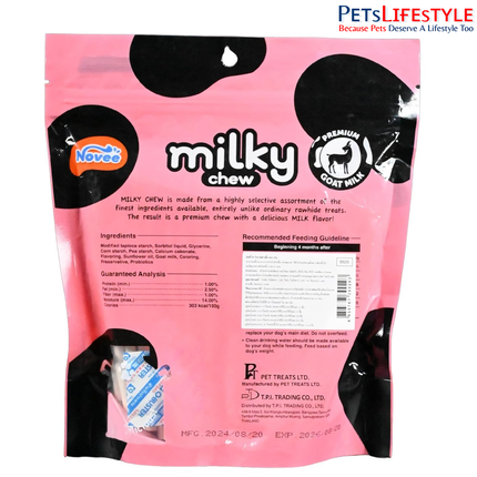 DOGAHOLIC Milky Chew Goat Milk Stick Treats for Dogs – Premium Long-Lasting Calcium-Rich Chew Snacks 500g