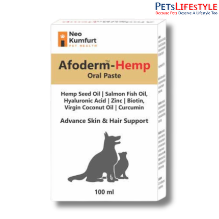 AFODERM HEMP – Advanced Skin & Coat Support Oral Paste for Dogs & Cats 100ml
