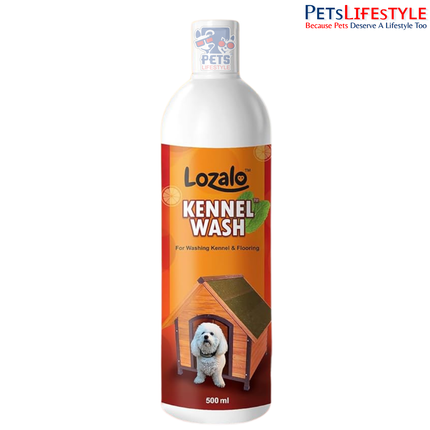 Lozalo Kennel Wash Liquid 5 Litre for Washing Dog Kennel & Flooring, Pet Shops, Veterinary Clinics & Grooming Salons (Red)