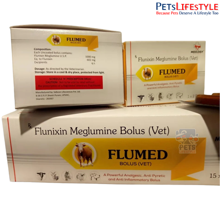 FLUMED Vet Bolus – Flunixin Meglumine 1000 mg Bolus for Livestock