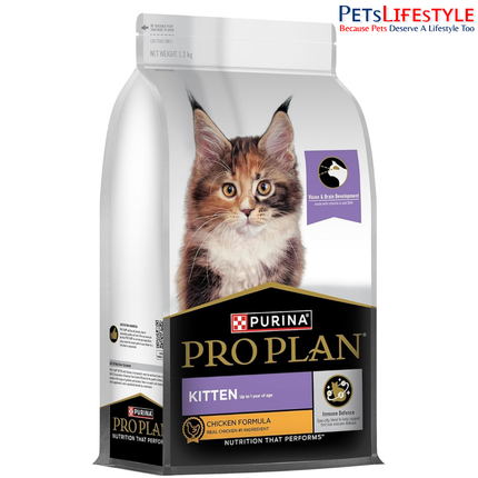 Purina Pro Plan Kitten Dry Cat Food Chicken Formula – Advanced Nutrition for Growth, Brain & Immunity Support