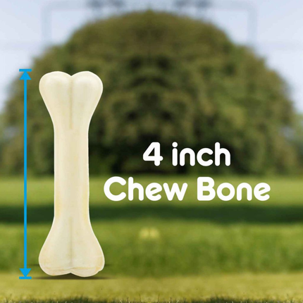 Purepet Pressed Chew Bones Dog Treats 4 Inch (10.16 cm)