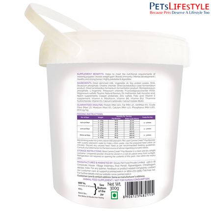 Canine Creek Pup Booster Puppy Weaning Diet (300g)
