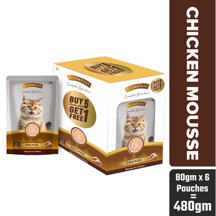 Signature Chicken Mousse Kitten 80g (5+1 Pack)