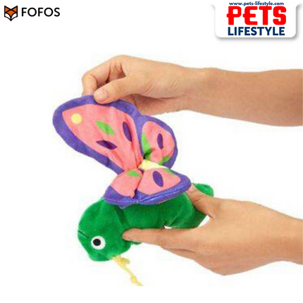 Fofos Butterfly Reversible Crinkle Dog Toy