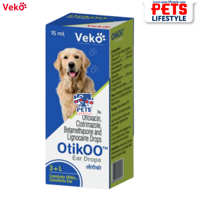Veko Otikoo Ear Drop Ofloxacin, Clotrimazole, Betamethasone & Lignocaine