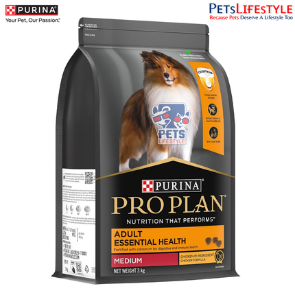PURINA PRO PLAN Adult Medium Breed Dry Dog Food - Chicken Formula