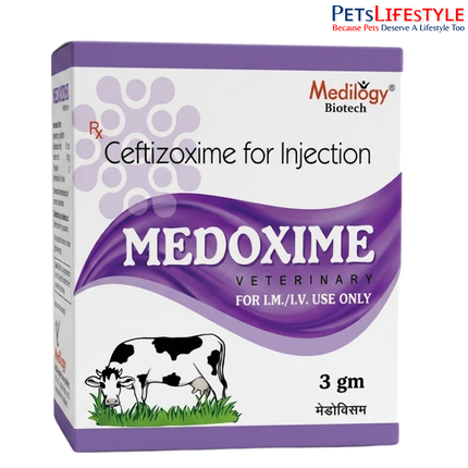 Medoxime Injection | Ceftizoxime for Injection 3 gm (Veterinary)